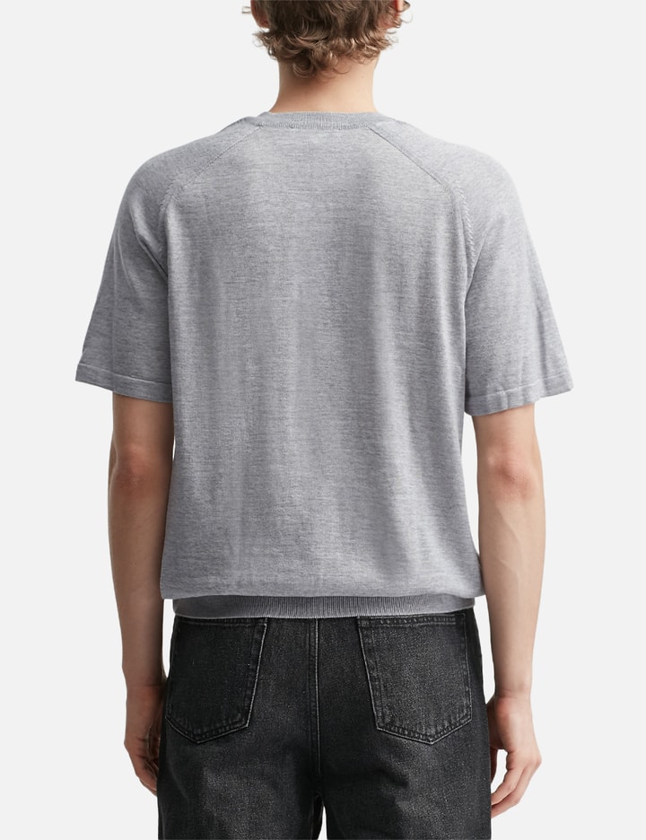 Maison Kitsuné Fox Head Fine Merino Short Sleeve Jumper