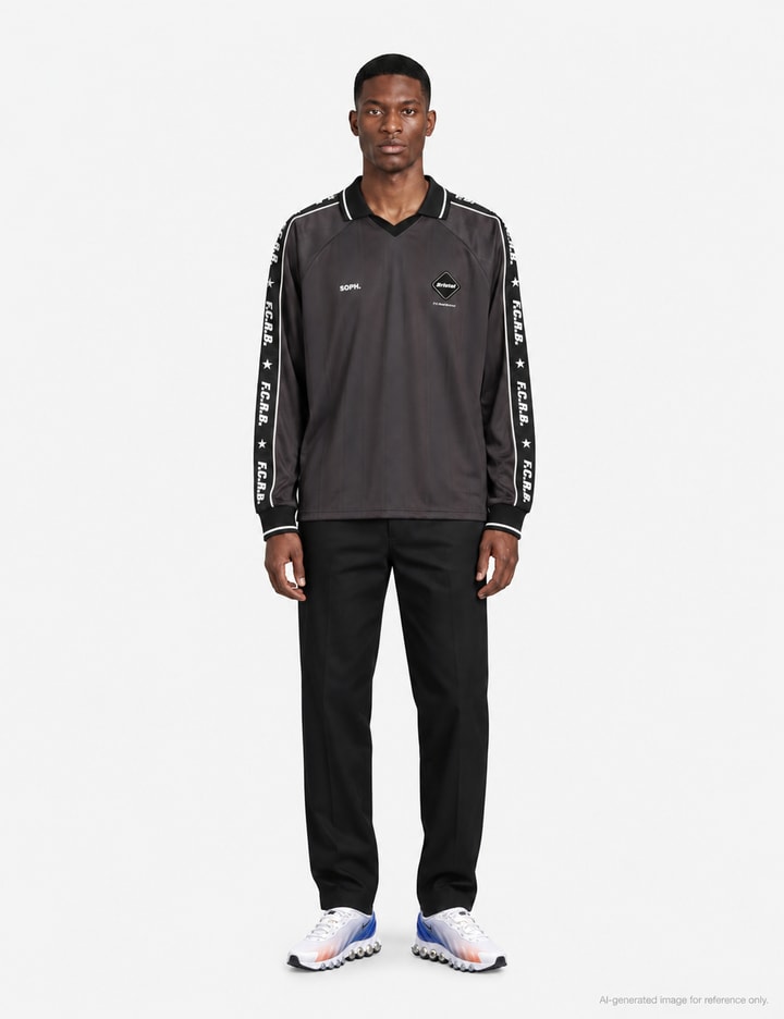F.C. Real Bristol Shadow Weave Stripe L/S Top