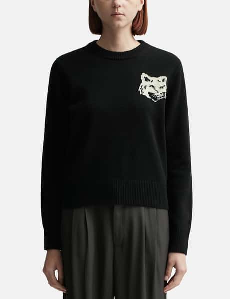 Maison Kitsuné Fox Head Intarsia Regular Jumper