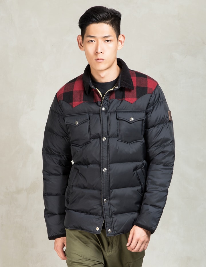Black Rockford Plaid Yoke Down Jacket Placeholder Image