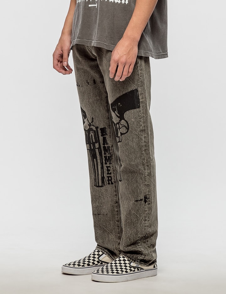 Warren Lotas - Levis 501 Jeans with Black Guns | HBX - Globally Curated Fashion by Hypebeast