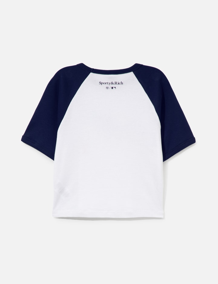 Sporty & Rich Dodgers Serif Baby Baseball T-Shirt