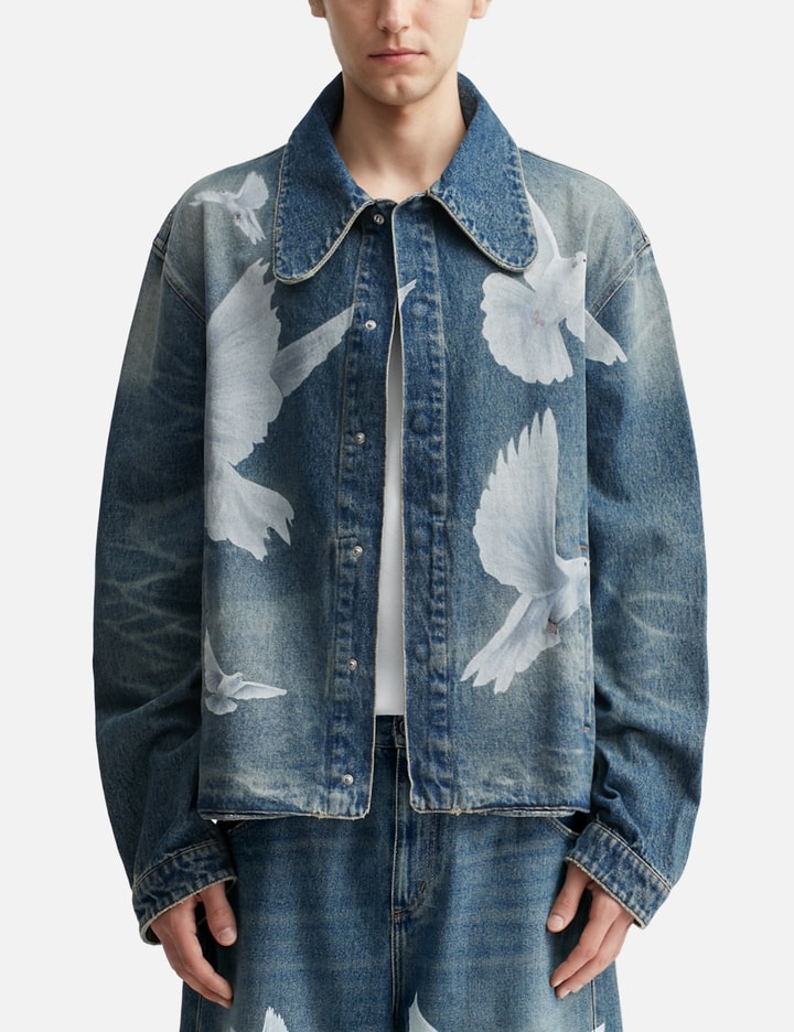 3.Paradis Freedom Doves Denim Jacket