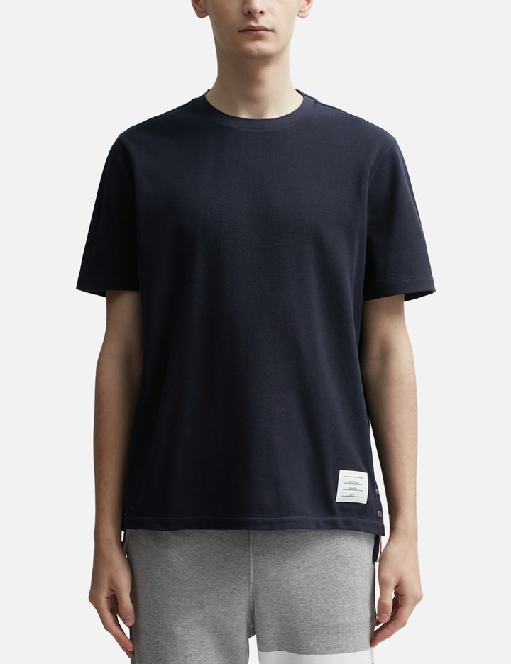 Thom Browne Oversized Cotton T-shirt In Blue