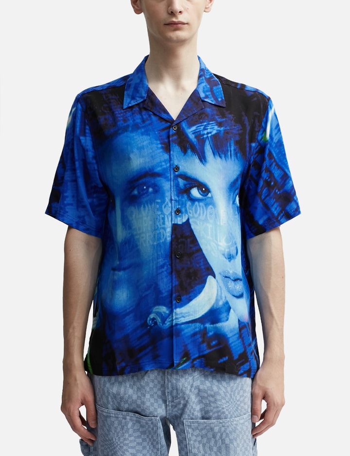 Virus Rayon Button Down Shirt Placeholder Image