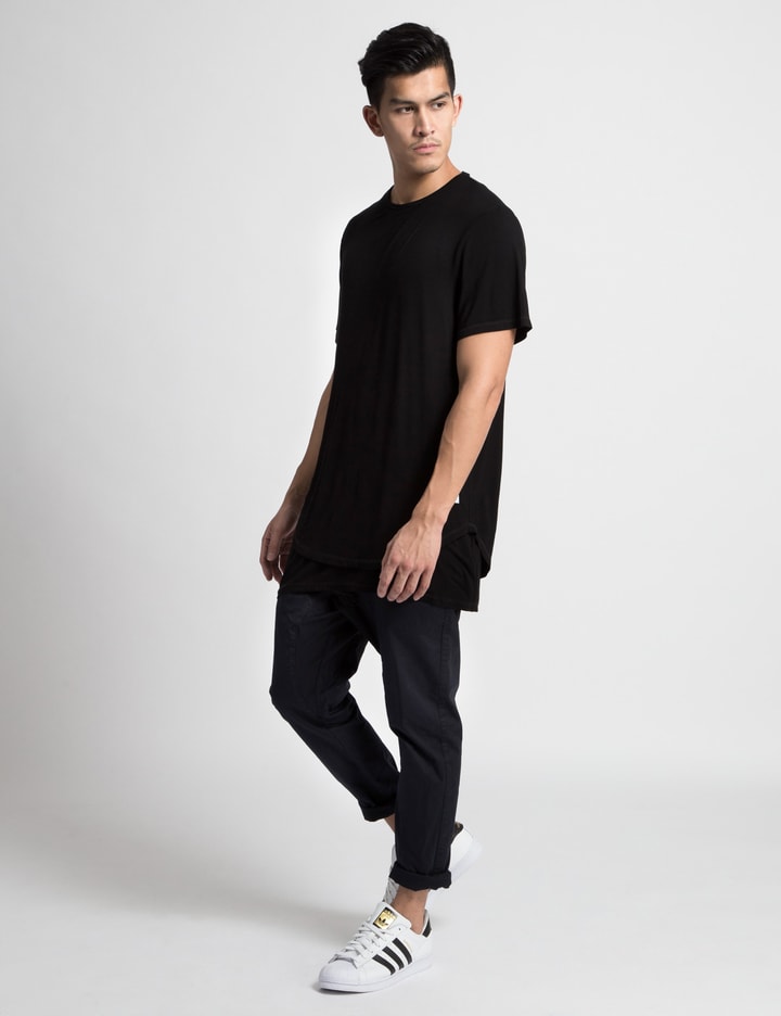 Black Double Layer Scallop T-Shirt Placeholder Image