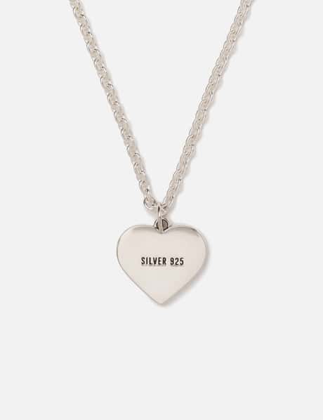 Human Made - HEART SILVER NECKLACE | HBX - Globally Curated 