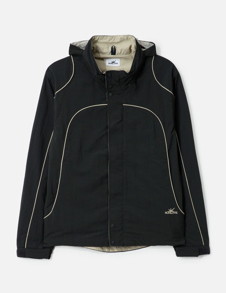 Sunlove Crescent Windbreaker In Black