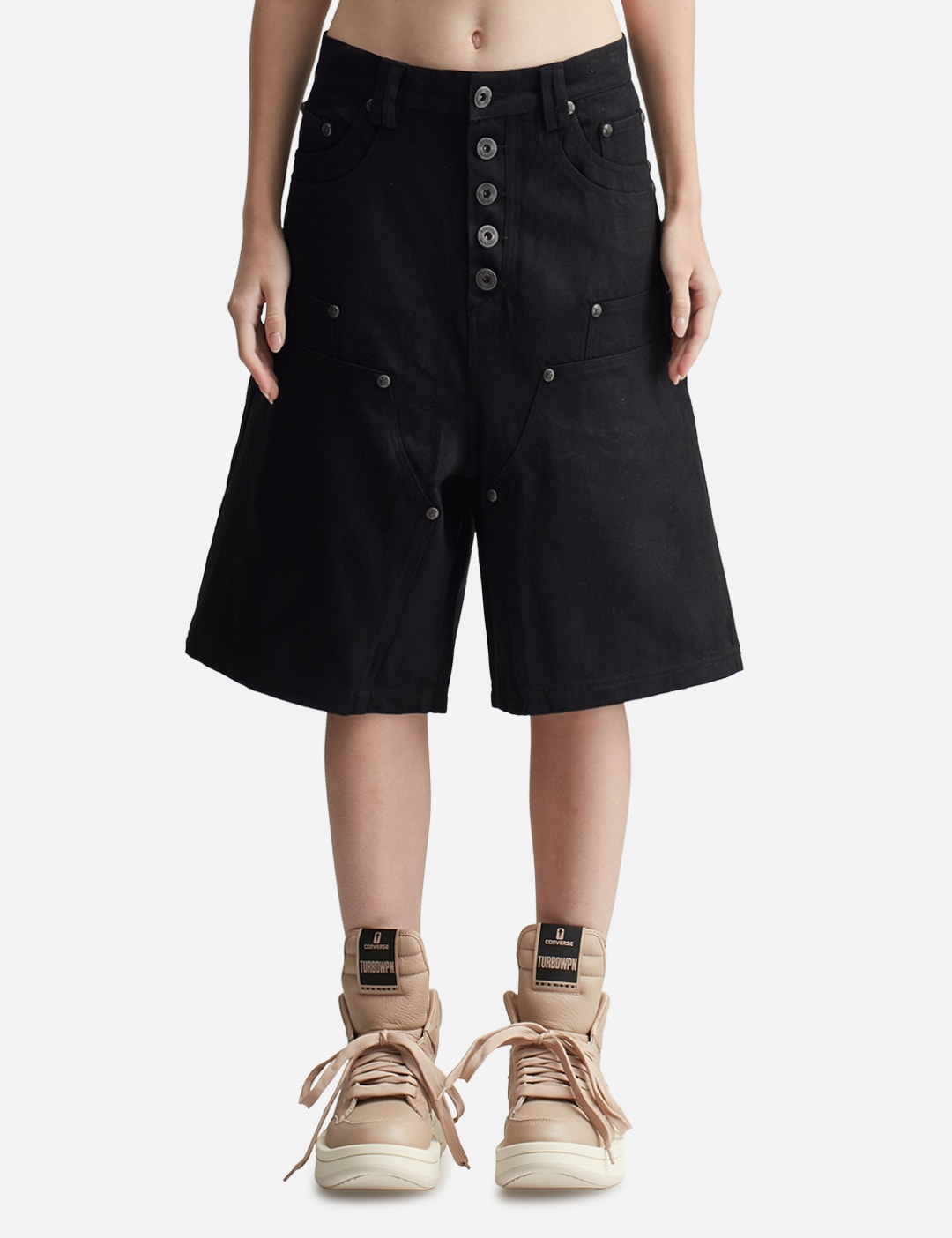 "Rexel" Waxed Double Knee Work Jorts view 6