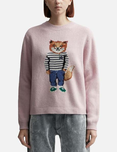 Maison Kitsuné Dressed Fox Intarsia Jumper