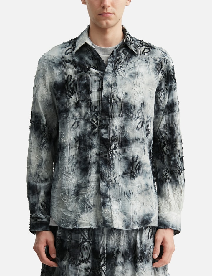 TAAKK Tie-Dye Check Regular Shirt