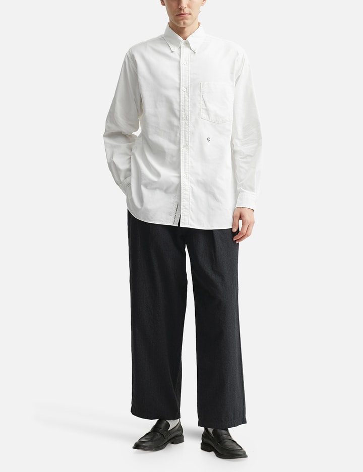Nanamica Wool Gabardine Pleat Pants In Black