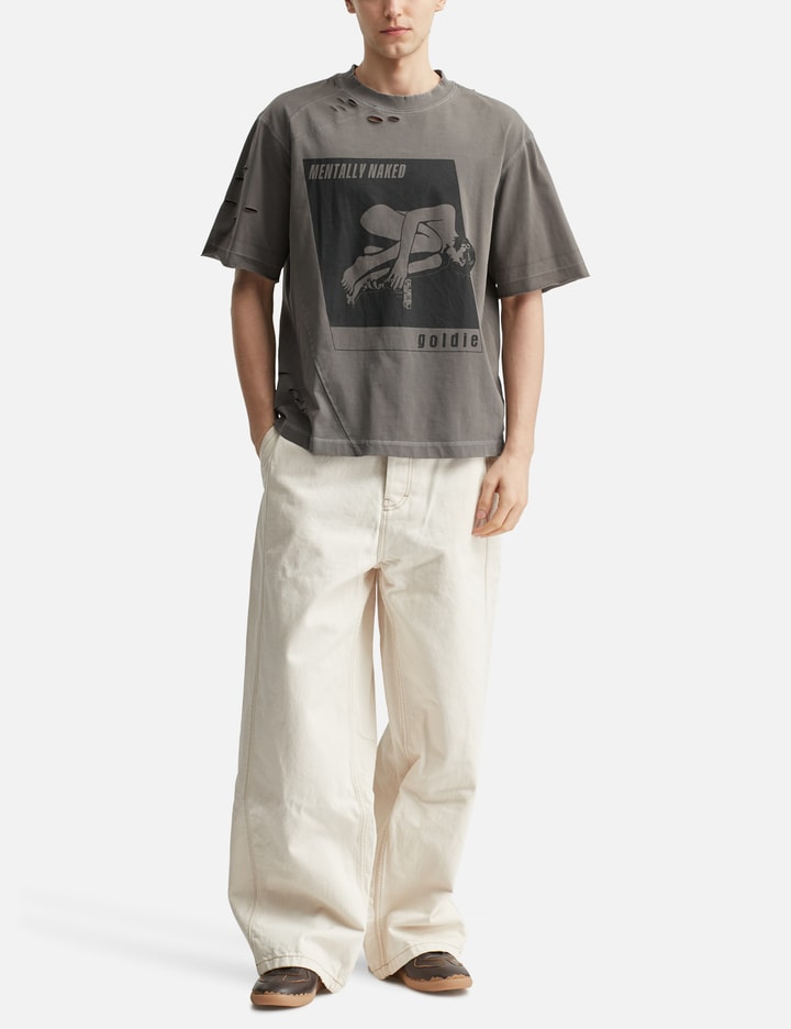 Naked Distressed Washed T-Shirt Placeholder Image