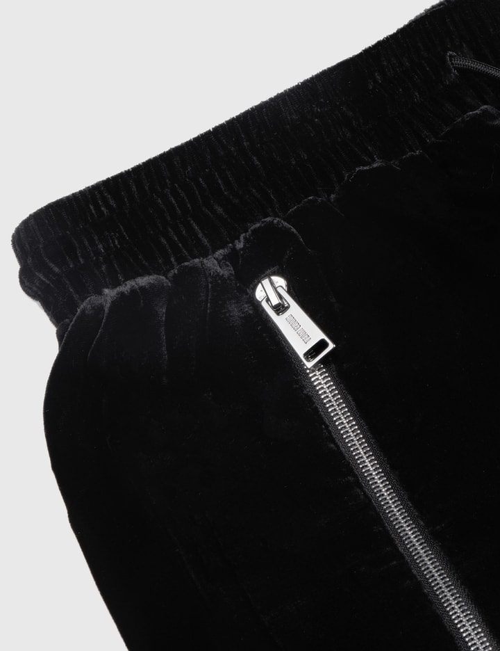 Drawstring Velvet Straight Pants Placeholder Image