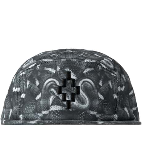 Marcelo Burlon - Black Snake Print Allover New Era Camp Cap | HBX 