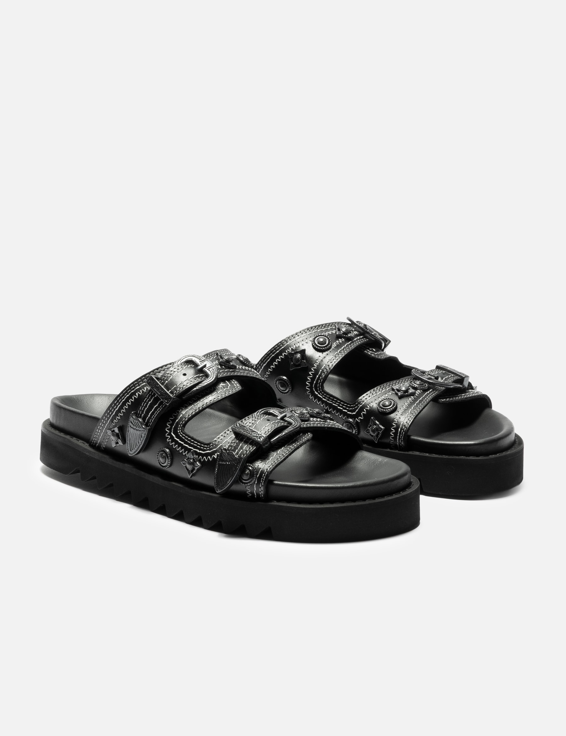 Black Buckle Sandals view 16