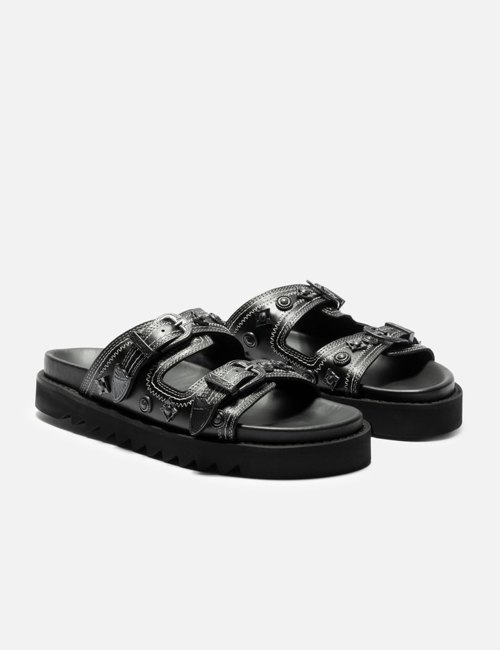 Black Buckle Sandals Placeholder Image