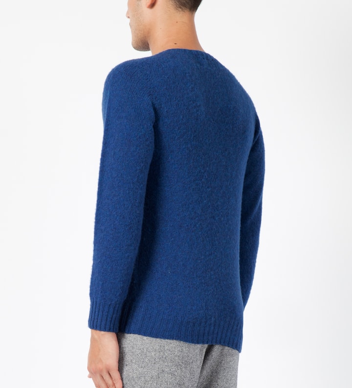 Blue Leckie C-Neck Shaggy Sweater Placeholder Image