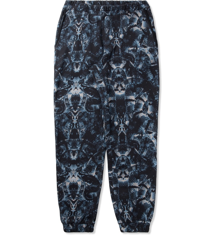 Black/Blue Snake Print Allover Sweatpants Placeholder Image
