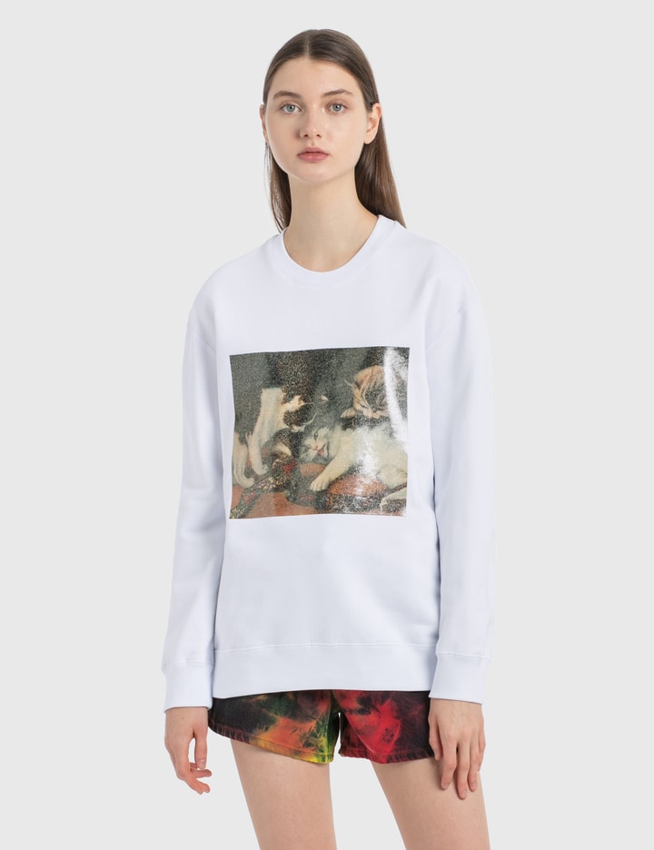 Cat Print Sweatshirt Placeholder Image