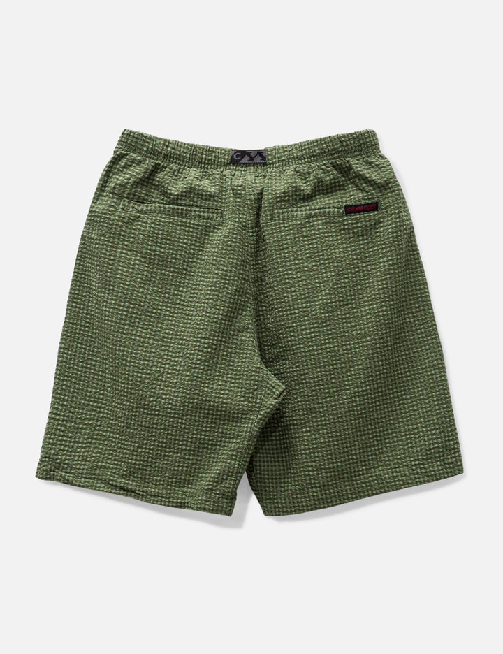 Shop Gramicci O.g. Micro Plaid Seersucker G-shorts In Green