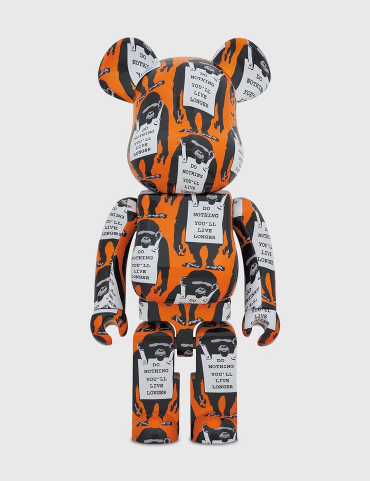Medicom Toy Be Rbrick Monkey Sign 1000 Hbx Globally Curated Fashion And Lifestyle By Hypebeast