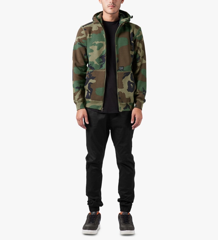 Woodland Camo Original H Logo 2.0 Full Zip Up Hoodie Placeholder Image