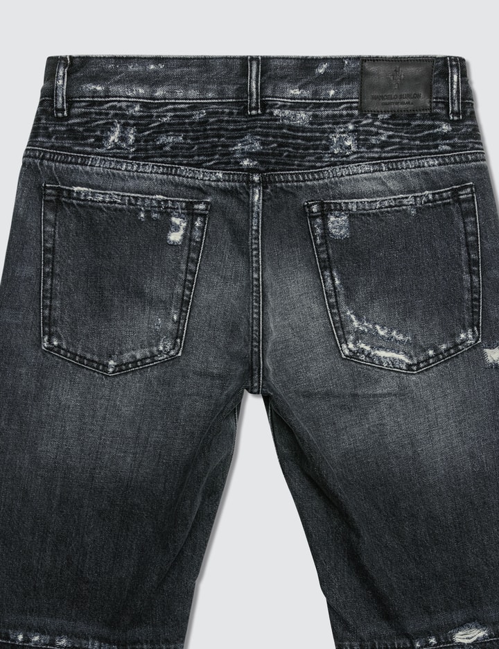 Light Wash Skull Biker Jeans Placeholder Image