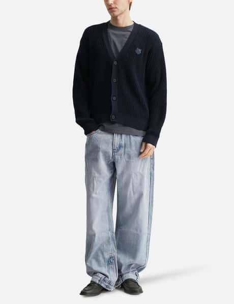 Fox Head Cotton Ribbed Cardigan view 14