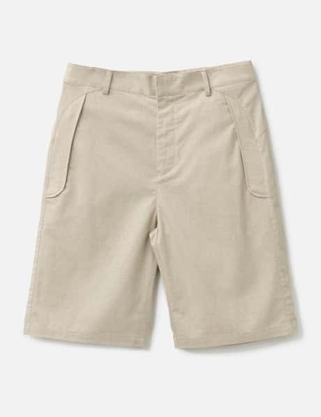Path Linen Cotton Mixed Shorts view 6
