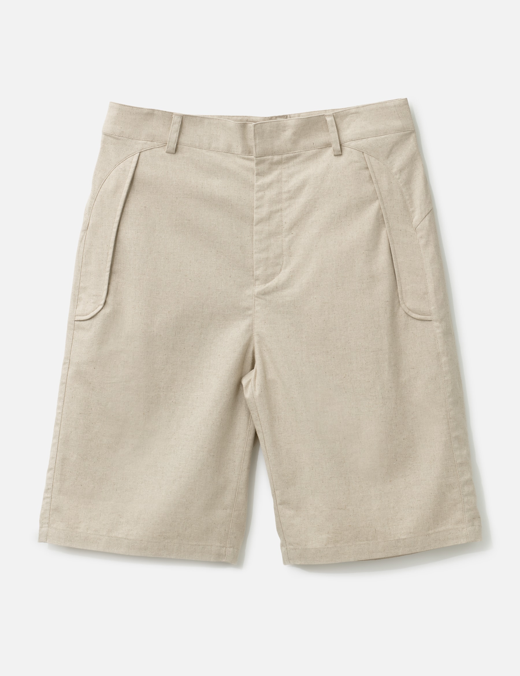 Path Linen Cotton Mixed Shorts view 16