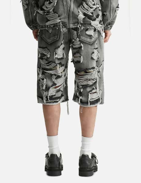 Hell Camo Denim Shorts view 13