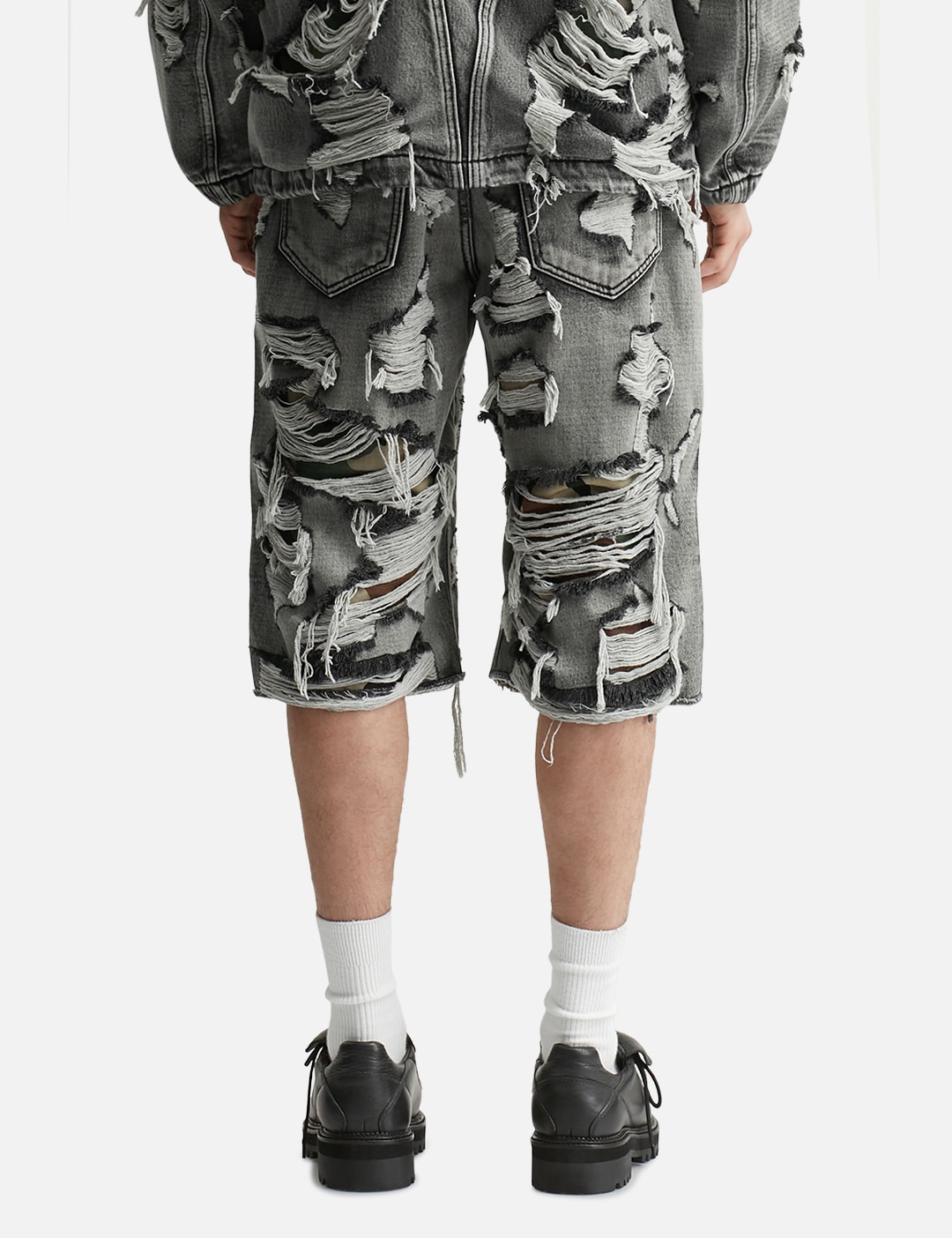 Hell Camo Denim Shorts view 14