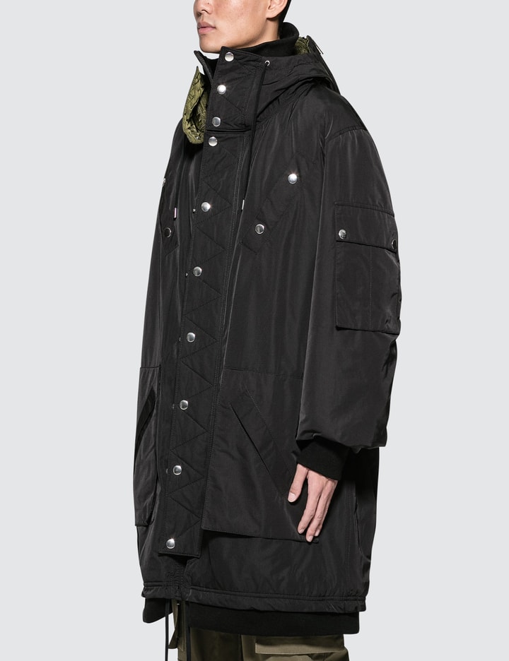 Razin Hooded Jacket With Stitched Stormflap Placeholder Image