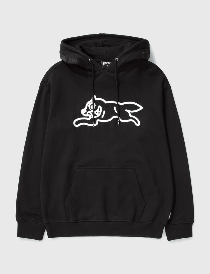 Icecream Running Dog Popover Hoodie In Black