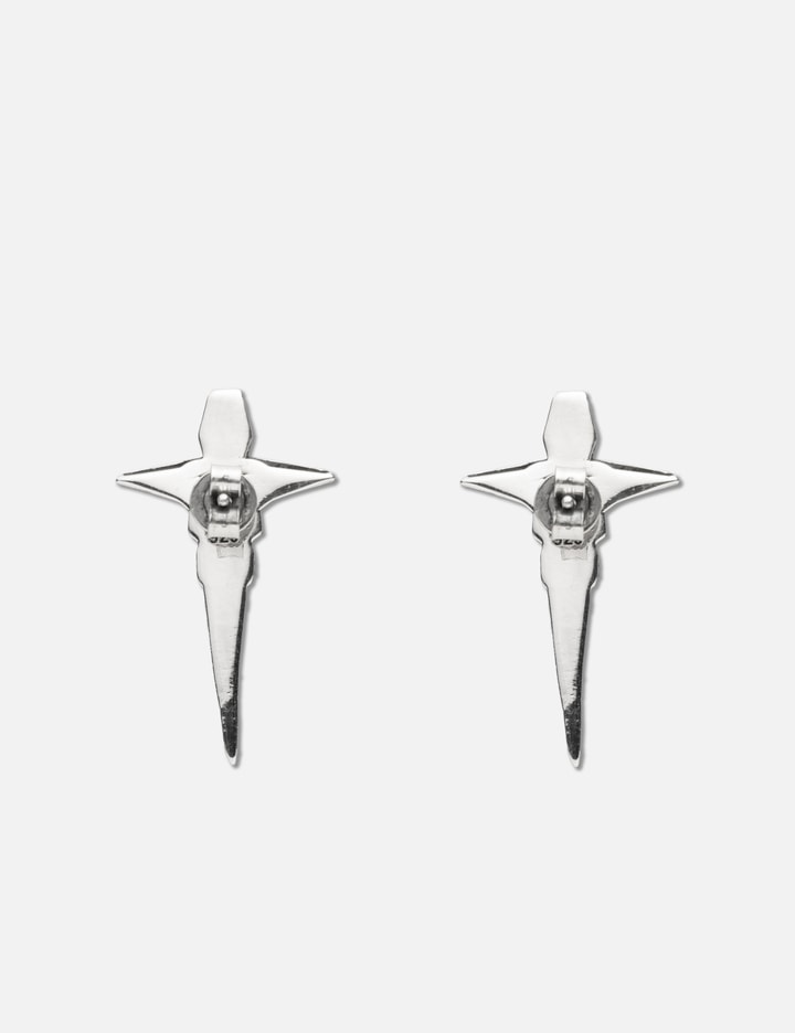 MIDNIGHTFACTORY Mechanic Cross Earrings