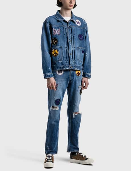 Needles - Assorted Patches Jeans  HBX - Globally Curated Fashion