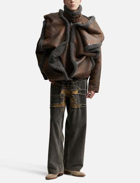 Y/PROJECT - Snap Off Panel Hood Aviator Jacket | HBX - Globally  