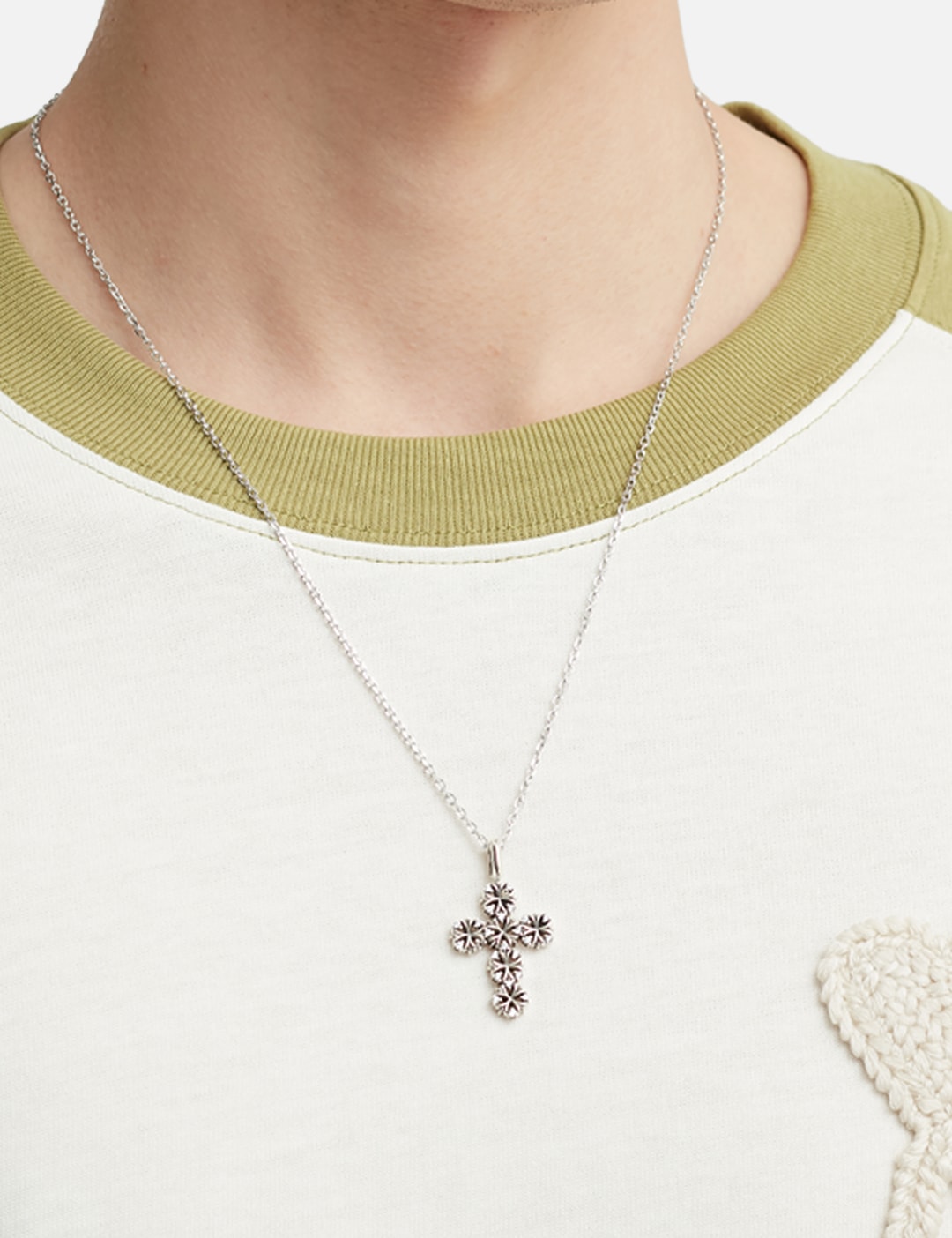 Maltese-Cross Quadruplets Cross Pendant Necklace view 12