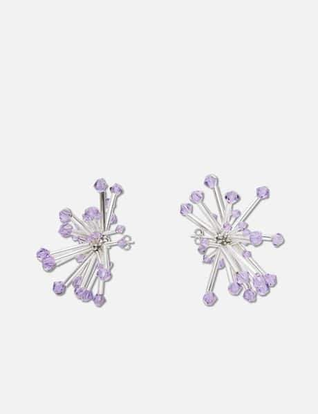 Allium Cepa Silver Minimus Earrings view 6