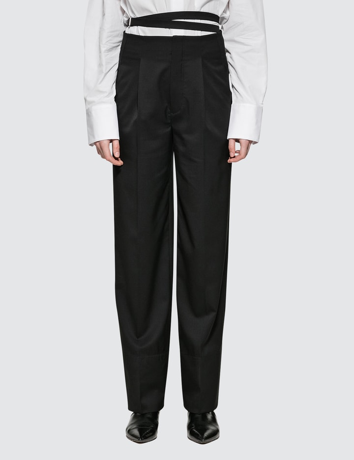 High Waist Relaced Wool Pant Placeholder Image