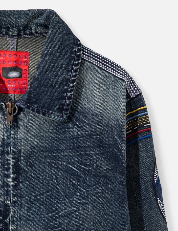 KidSuper Gemstone Eye Embroidery Jean Jacket