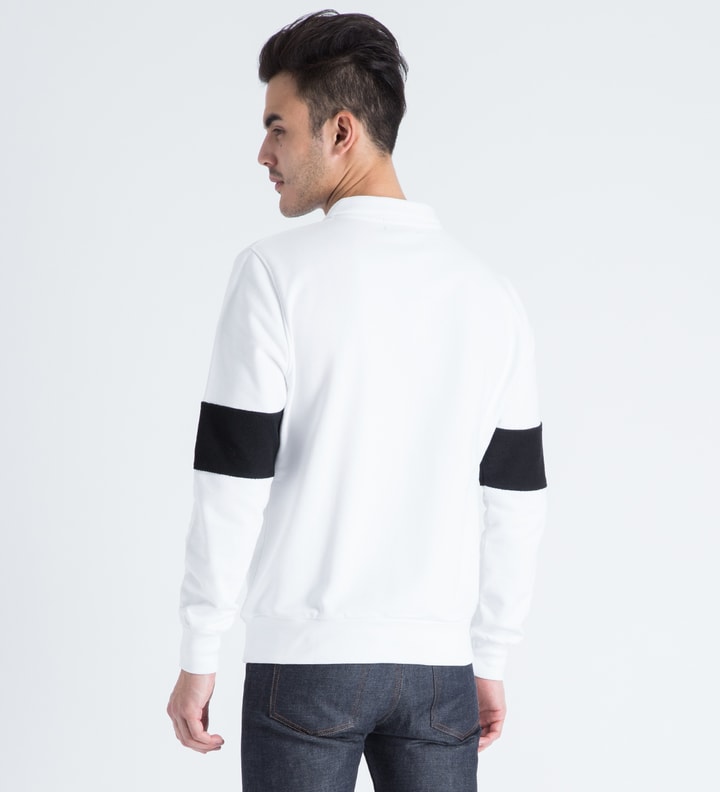 White/Black Collar Sweater Placeholder Image