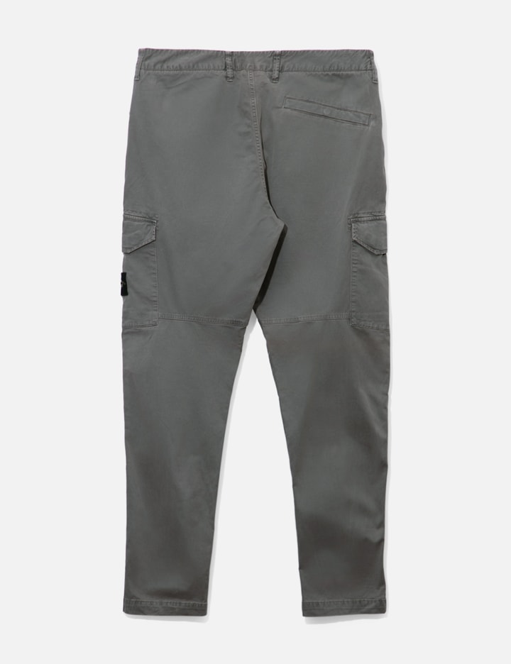Shop Stone Island Washed Cargo Pants In Grey