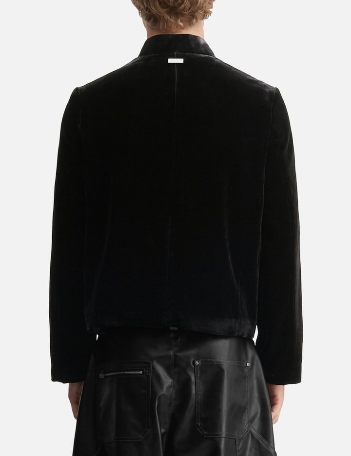 TEAM WANG design Reset Velvet Stand-Collar Jacket