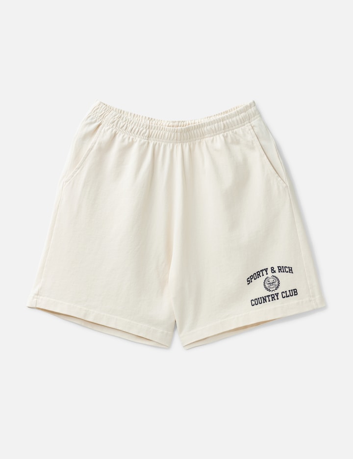 Sporty & Rich Varsity Crest Gym Short