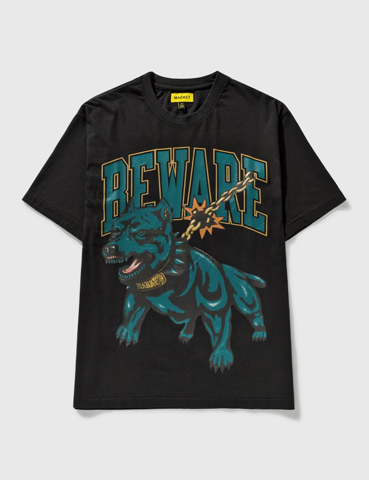 Beware Dog Washed T-shirt Placeholder Image