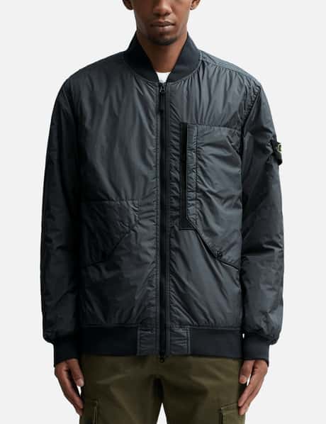 Stone Island - Crinkle Reps Nylon Bomber Jacket | HBX - Globally  