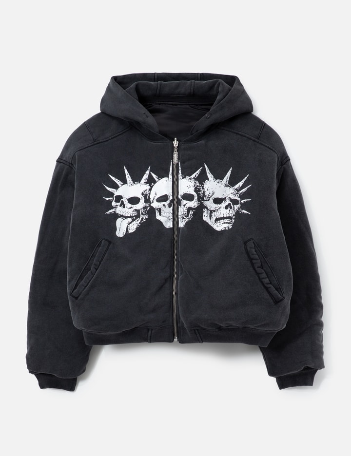 "Casey" Printed Reversible Bomber Jacket