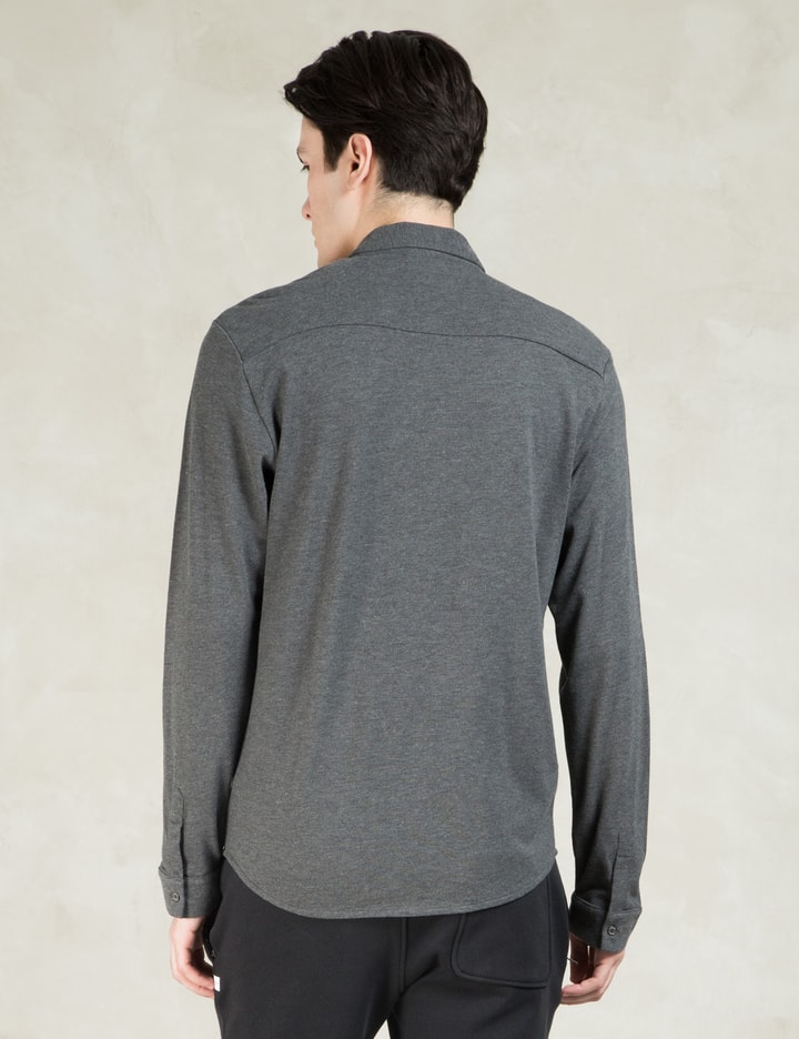 Charcoal Long Sleeve Pique Shirt Placeholder Image